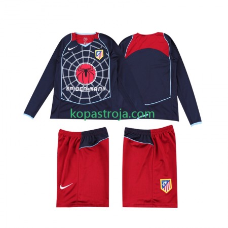 Billiga Fotbollströjor Atlético Madrid 2004 Retro Barn Borta tröja 2005 Långärmad